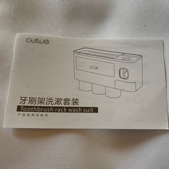 NIB! Four Cup Toothbrush Rack in Blue and White! - Picture 16 of 16